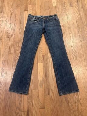 Mossimo Supply Co. Dark Wash Flare Wide Leg Jeans